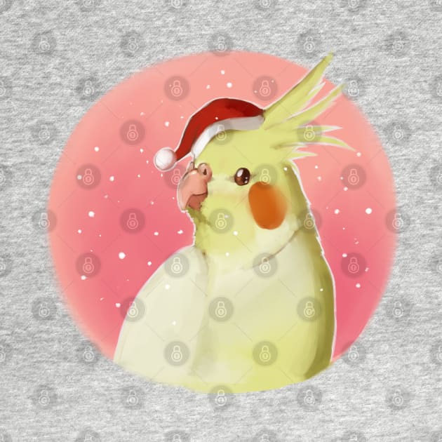 Christmas Cockatiel by Shemii